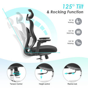 <span class=keywords><strong>เก้าอี้</strong></span>สำนักงานมีที่พักแขนปรับได้ปรับแต่งได้เก้าอี้สำนักงานที่เหมาะกับสรีระของพนักงาน - Product Image 5