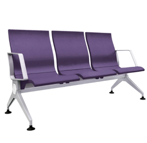 Chaise d'attente aéroportuaire 3 places en PU pour salle de réception, hôpital et clinique - Modèle 2025 à prix avantageux - Product Image 1