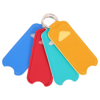 YY Usine En Cuir Rouge À Lèvres Pochette Porte-clés Logo Personnalisé Rouge À Lèvres Brillant À Lèvres Sac Porte-clés Porte Chapstick Sac Porte-clés Décorations