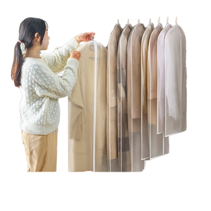 Funda Protectora Transparente de PVC Ecológica para Trajes y Abrigos, con Cierre de <span class=keywords><strong>Cremallera</strong></span>, para Guardar Prendas, Uso en Tiendas y Hogar - Product Image 2