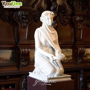 Statue de Rebecca voilée en <span class=keywords><strong>marbre</strong></span> de haute qualité pour musée - Product Image 3