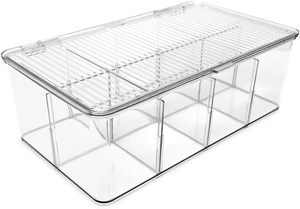 Grand Organisateur Empilable en Plastique pour Sachets de Thé, Boîte de Rangement pour Armoires de Cuisine, Contient des Sachets de Boissons, des Condiments et des Accessoires - Product Image 4