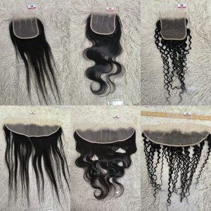 โปรโมชั่น 6$ Letsfly 9A 4x4Lace Closure & 13x4 Lace Frontal Hair Extensions 10-22 นิ้ว สีธรรมชาติ 10 ชิ้น ขายส่งจากโรงงาน - Product Image 3