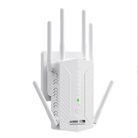Extensor de Rango WiFi 6 de 3000 Mbps, Repetidor Inalámbrico de Doble Banda de 2.4 GHz 574 Mbps + 5 GHz 2402 Mbps, Amplificador de Señal WiFi Gigabit Ethernet