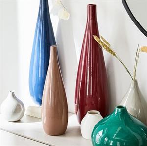 Vase en céramique de couleur vive Décoration de table pour la maison et l'hôtel Vase à fleurs - Product Image 3