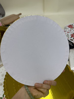 Plateaux à gâteaux de Noël de luxe en feuille d'or de 6 mm, ronds de 10 pouces, robustes, pour gâteaux épais, idéaux pour les fêtes et les mariages