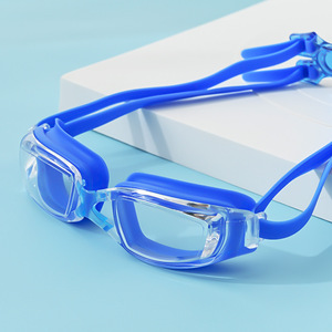 Swimming Goggles <b>Large</b> <b>Frame</b> Polycarbonate Lens Anti Fog For Adults And Children Wholesale Equipment - Product Image 1