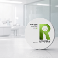 Bloc de Zircone Multicouche Haute Résistance Rondcera pour Matériau d'Abutment Hybride pour le Frittage d'Implants 800MPa 1300MPa SHT-ML Pro 4D