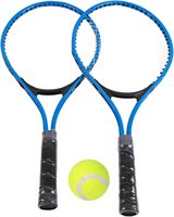 Ensemble de raquettes de tennis pour enfants et débutants, 2 raquettes de sport de plein air antidérapantes de haute qualité pour parents et enfants