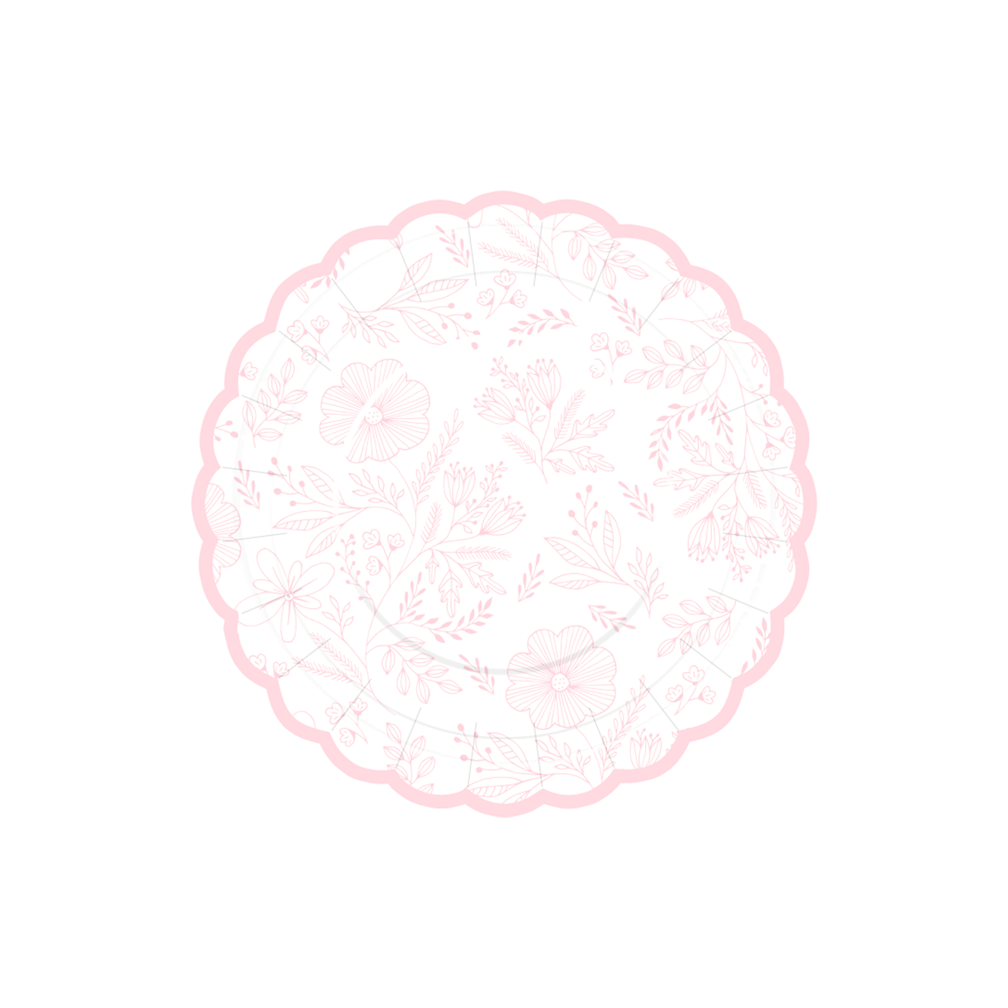 Plato de papel de 7 pulgadas * 8 unidades