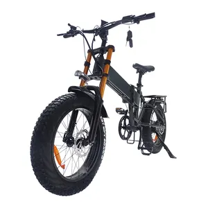 Bicicleta elétrica dobrável bafang, motor de 1000w, células de lítio 17.5ah/japão, 55 km/h, 20 polegadas, bicicleta de pneu de gordura elétrica rápida