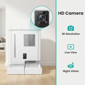 Nuevo Comedero Automático para Mascotas 2026 con Wifi, Cámara, Activación por Microchip, Audio Bidireccional, 2 en 1 (Comida y Agua), Durable - Product Image 2