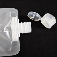 Pochette souple transparente avec bec verseur pour cosmétiques liquides, 30ml, 50ml, 100ml, en plastique avec bouchon à clapet pour shampoing et lotion