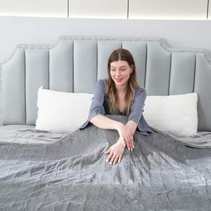 Couverture chauffante électrique en flanelle et fourrure, épaisse et chaude, matelassée, en polaire Sherpa, pour lit double, queen ou king size, design chinois - Product Image 2