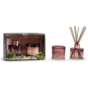 RAINCOAST High End Design Glass Gift Set Candle Diffuser 100ML+100G Reed Diffuser And Candle Set