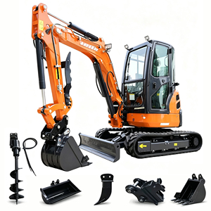 รถขุดขนาดเล็ก 3.5 ตัน รุ่น 1 2 เครื่องยนต์ สำหรับงานก่อสร้างในฟาร์ม - Product Image 4