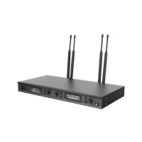 Sistema de Micrófono Inalámbrico UHF-4700 de 4 Canales Accuracy Pro Audio, Micrófono Inalámbrico UHF Profesional de Mano
