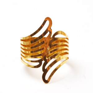 Hotel Angel Wings Plumas Servilleteros Ala de oro Color Preservación Chapado Servilleteros - Product Image 2