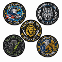 Écussons tissés personnalisés pour motards, bordure surjetée haute densité, badges thermocollants pour vestes en cuir et gilets