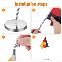 Drapeau de bureau promotionnel personnalisé en matériau de qualité supérieure, motif clair, durable, lavable et réutilisable