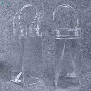 Luxury Elegant PVC Bag Holographic Laser Plastic Ziplock Bag for Clothing/holographic Make up Bag With Metal Zipper - Product Image 4