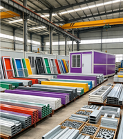 Container Prefabbricato Modulare con Pannelli Sandwich per Ufficio da Cantiere, Dormitorio per Lavoratori, Chiosco, Stand Commerciale