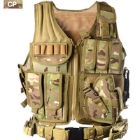Gilet tactique amphibie multifonctionnel en polyester respirant et résistant à l'usure pour équipement extérieur transfrontalier CS