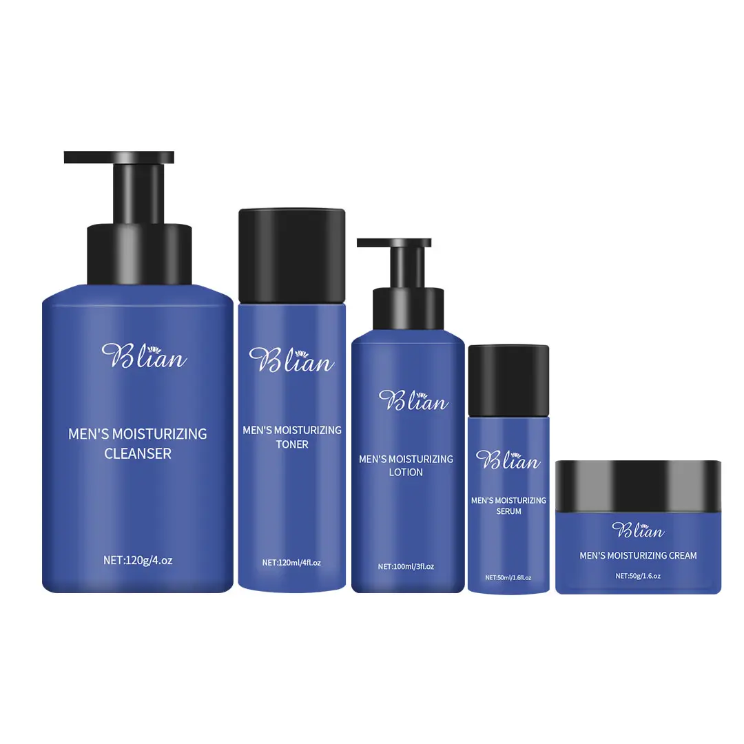 Oem/Odm Huidverzorging Set Voor Mannen Acne Repareren Gezicht Huidverzorging Routine Van Gezicht Wassen Toner Lotion Verwijderen Acne hydraterende