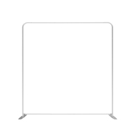 Mur d'affichage portable personnalisé pour salon professionnel, en tissu tendu, avec structure en tube d'aluminium