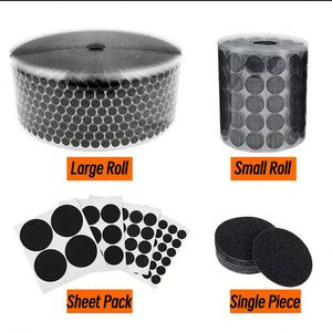 Colorful Non-Slip Nylon Floor <b>Carpet</b> Dots Sitting Markers Circular Magic Sticker Hook and Loop Floor Sitting Spot Markers - Product Image 4