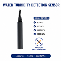 Sensor de Turbidez del Agua RS485, 50ntu 200ntu 1000ntu 4000Ntu, Sensor de Turbidez en Línea con Rs485, No Necesita Evitar la Luz
