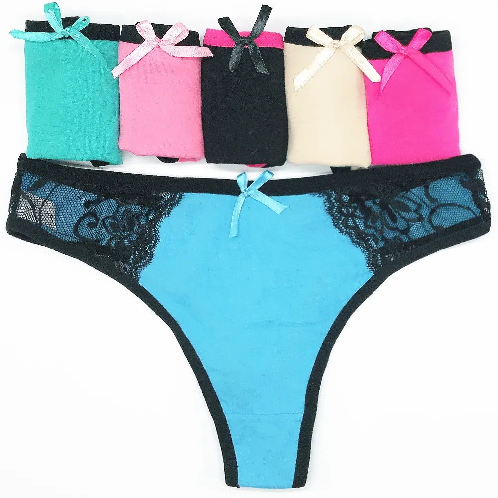 Yun Meng Ni Sexy Underwear New Style T-back Cotton Thongs For Lady