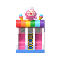 Château gonflable compact pour enfants, combo de fête, toboggan gonflable, maison de rebond, château sauteur