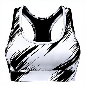 Soutien-gorge de sport respirant pour femme, extensible dans quatre directions, sans couture, style dos nu, pour la course, la gym, le yoga et le fitness, avec logo, faible MOQ - Product Image 1