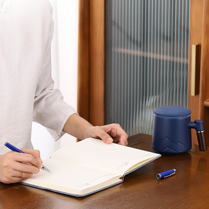 IStapromo, regalos, cuaderno de impresión de negocios de lujo, venta al por mayor, tapa dura, logotipo personalizado, libro de reunión, cuaderno con portalápices, juego de regalo - Product Image 5