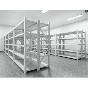 Étagère de laboratoire robuste réglable à 4 niveaux, en métal, anti-corrosion, pour réactifs chimiques et verrerie - Product Image 1