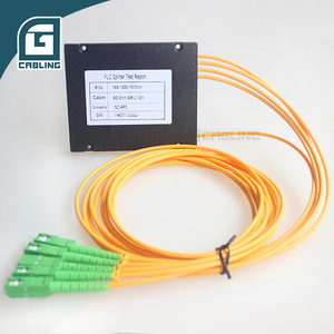 Gcabling Ftth Epon Gpon fibra ottica 1x4 Splitter Abs cassetta <span class=keywords><strong>con</strong></span> Pigtail fibra ottica Plc Splitter - Product Image 2
