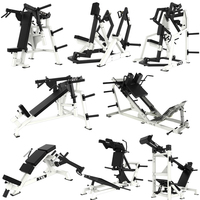 Máquina de Sentadillas Hack Multifunción con Carga de Placas para Hombros, Pecho y Piernas, Equipo de Gimnasio Comercial para Entrenamiento de Fuerza