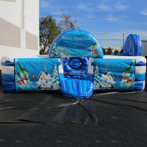 GMY Inflatables Château Gonflable Hiver Magique avec Toboggan pour Bébés et Tout-petits - Product Image 2