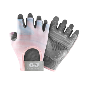 Guantes de cuero de medio Dedo de primera calidad para culturismo Costuras antideslizantes y soporte de muñeca para entusiastas del gimnasio - Product Image 1
