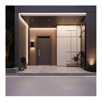 Serrure intelligente multipoints légère, antirouille, résistante aux ouragans, en aluminium, pour porte d'entrée extérieure avec longue poignée