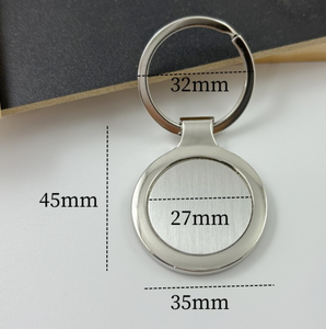 Llavero de Metal de Aleación de Zinc con Grabado Láser de Logotipo Personalizado, Sublimación DIY, Llavero en Blanco, Moderno, Ligero e Impermeable - Product Image 4