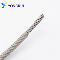 Câble métallique enduit de PVC de câble métallique de poisson d'acier inoxydable de 1mm-14mm en gros d'usine