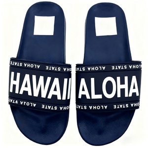 Sandales à enfiler Yongping bleu marine tendance pour hommes et femmes – Chaussures confortables avec fonction lumineuse pour une ambiance tropicale - Product Image 3