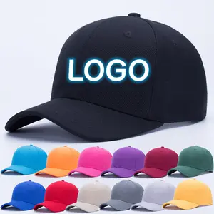 Özel moda mavi düz boş unisex 3D nakış logosu ayarlanabilir polyester baba şapkası beyzbol şapkası erkekler için