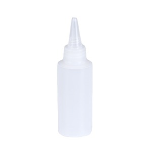 Bouteille à presser semi-transparente à embout pointu 500 ml en HDPE, vide, pour liquides, emballage général - Product Image 1