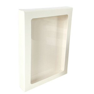 Caja de Almacenamiento para Tarjetas Postales de Papel Kraft con Ventana Transparente de PVC, Multiusos, para Tarjetas de Felicitación, Marco para Fotos, Carpeta, Embalaje - Product Image 5