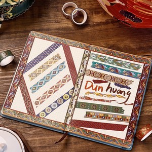 Dunhuang <b>Washi</b> <b>Tape</b> Set 2m x 20 Rolls Gold Foil Printed Decorative DIY Journal Crafting <b>Tape</b> - Product Image 3