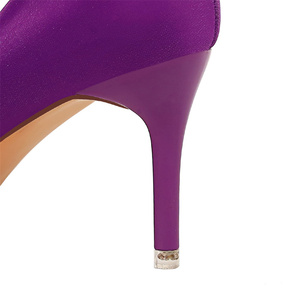 Chaussures de mode à talons aiguilles de 5,5 cm, escarpins en satin ajourés pour femmes, tailles 34-43 - Product Image 6