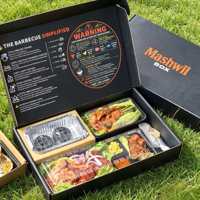 Caja Yakibento Desechable para Asar, para Entrega de Comidas Premium